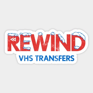 Rewind Ice Distressed Sticker